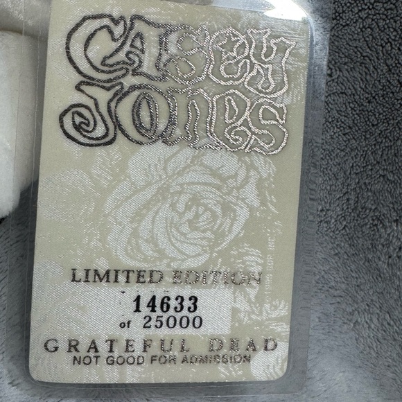 Grateful Dead Bean Bear Casey Jones Limited Edition Liquid Blue 14633 of 25000‎ - Picture 2 of 5